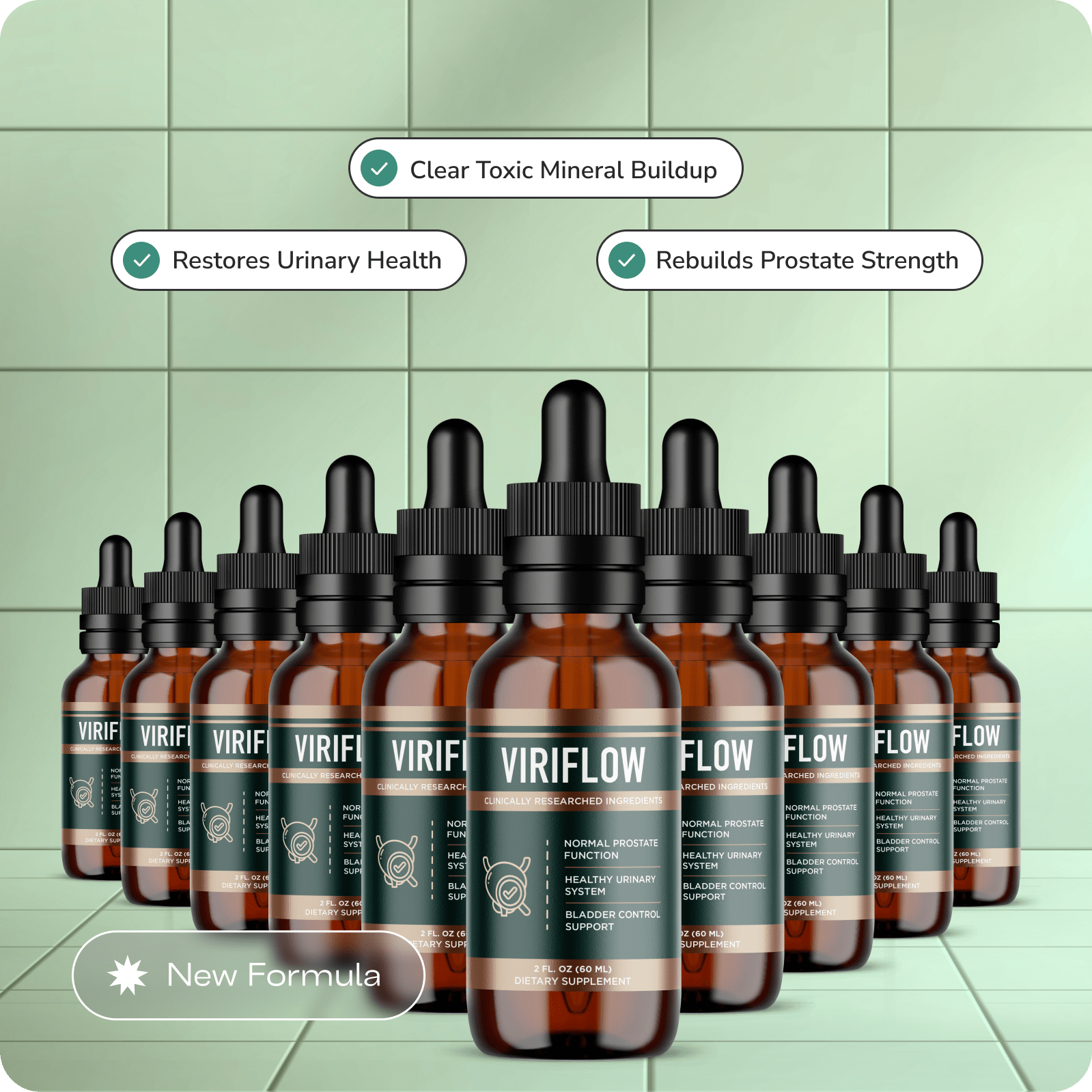 Extra ViriFlow Bottles for Prostate Strength Restoration