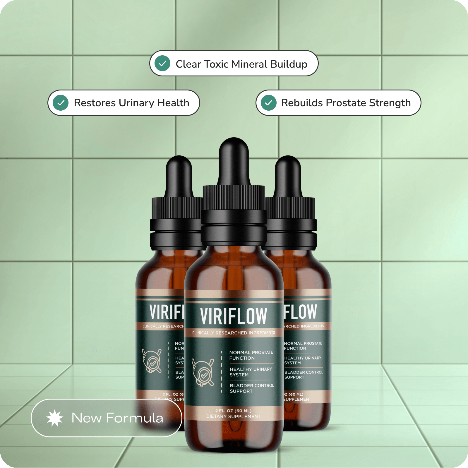 Extra ViriFlow Bottles for Prostate Strength Restoration