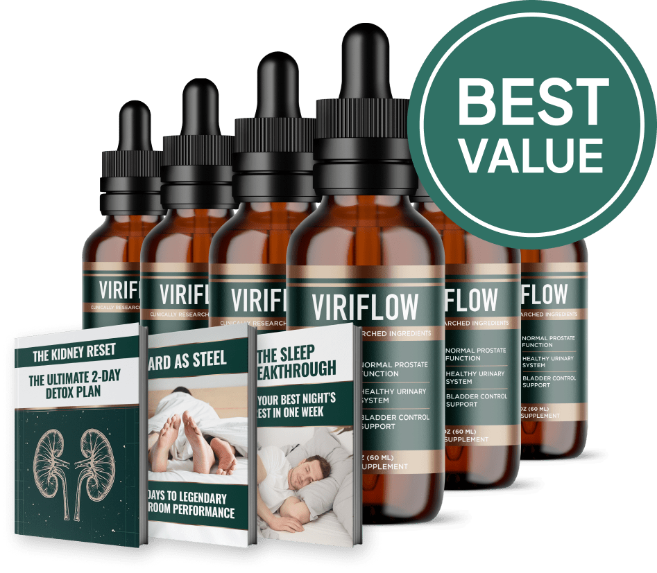 ViriFlow - 3 + 3 Bottles + 3 Free Ebooks