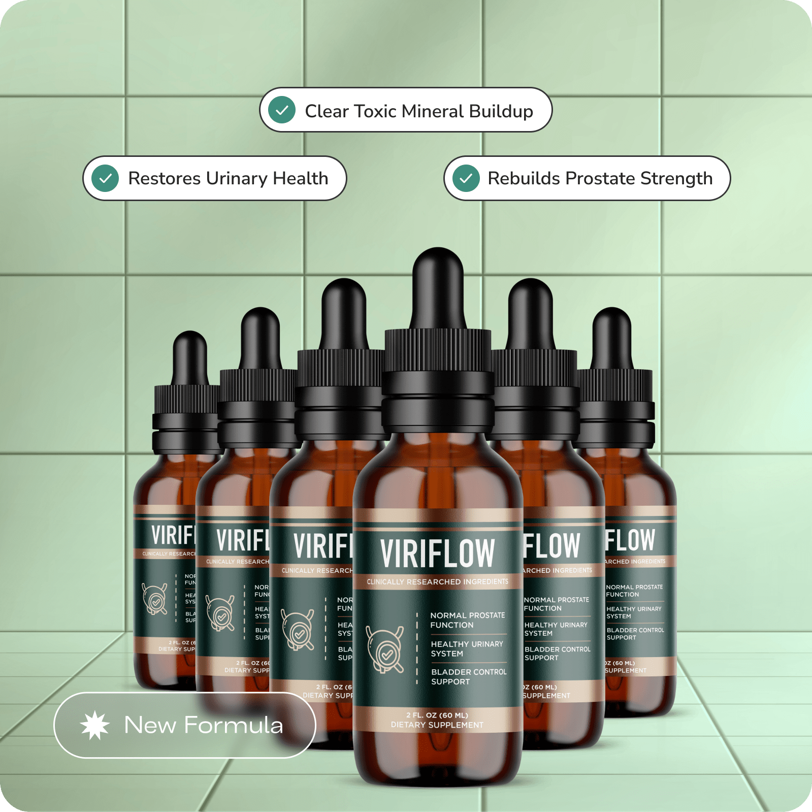 Extra ViriFlow Bottles for Prostate Strength Restoration